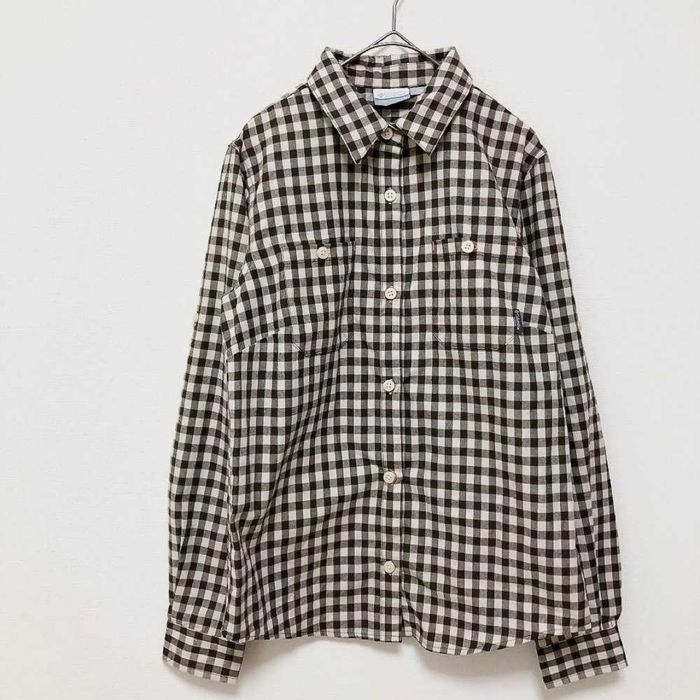 Columbia long-sleeve checkered shirt M bicolor - image 2