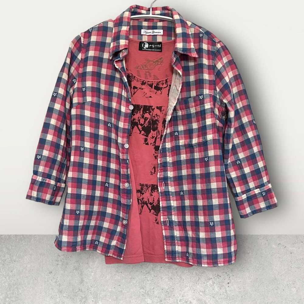 hysteric glamour Double Gauze Shirt & T-shirt Set - image 1