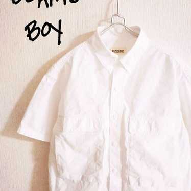 D221651 BEAMS BOY Double Flap Pocket Shirt White - image 1