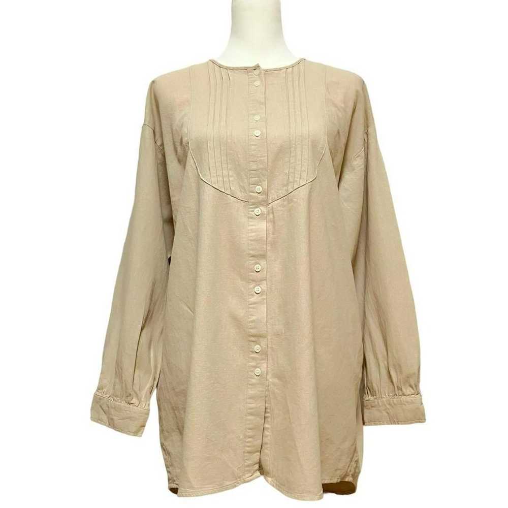 Samantha Thavasa Cotton Tunic (F) Earth Color Off… - image 2