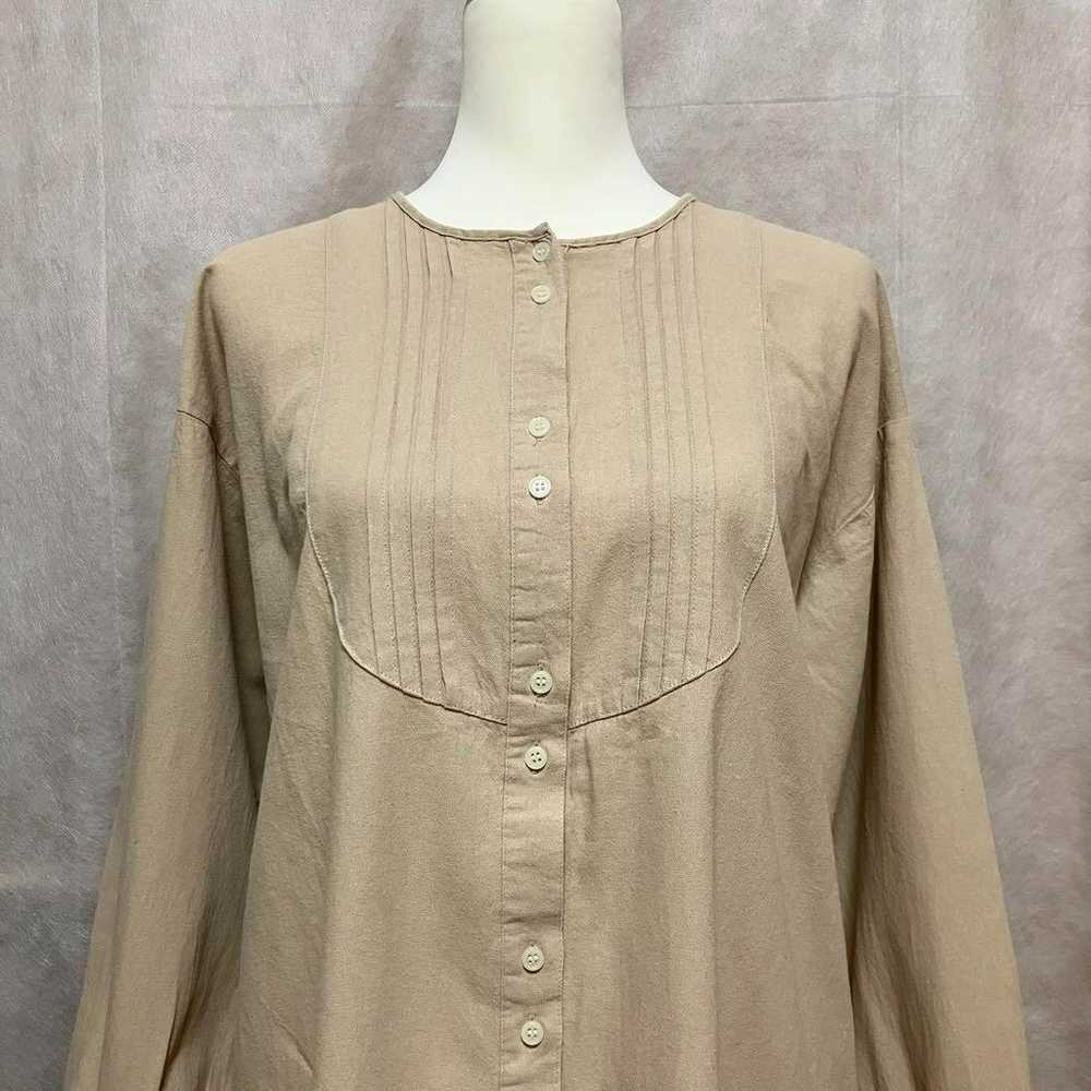 Samantha Thavasa Cotton Tunic (F) Earth Color Off… - image 6