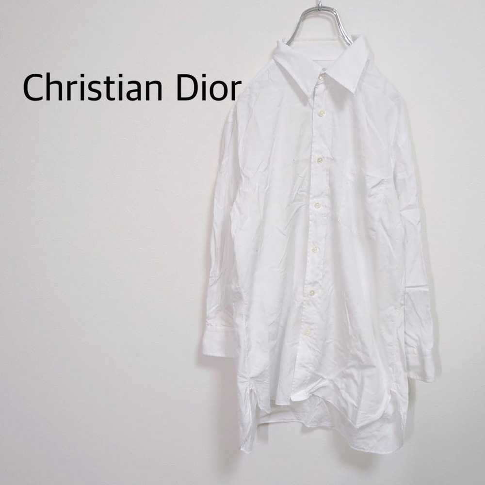 Christian Dior Long Shirt Long Sleeve Plain Embro… - image 1