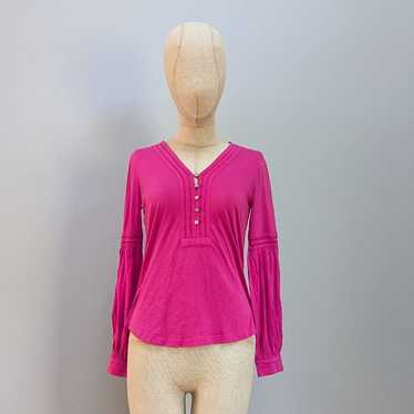 Lauren Ralph Lauren Black Label Pink Blouse - Pet… - image 1