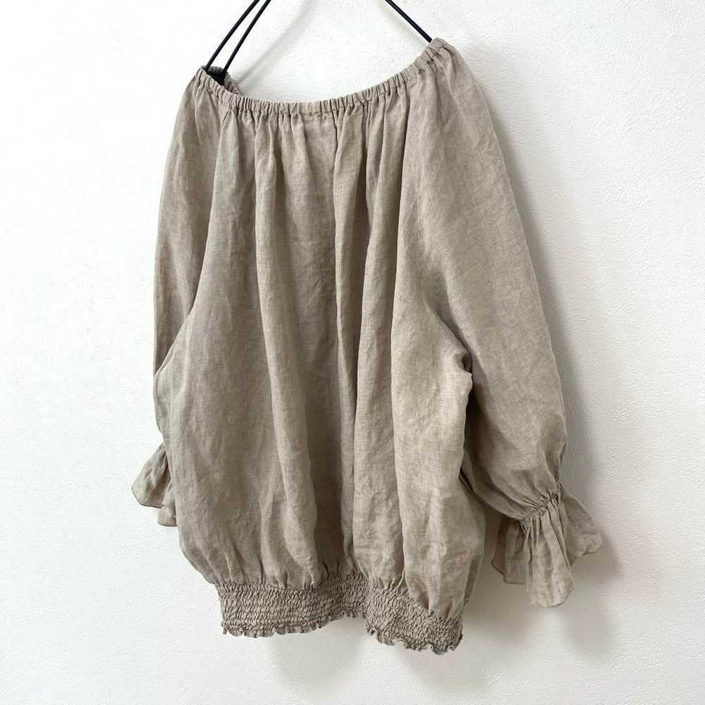 plage Linen Vintage Off-shoulder Blouse Plage - image 12