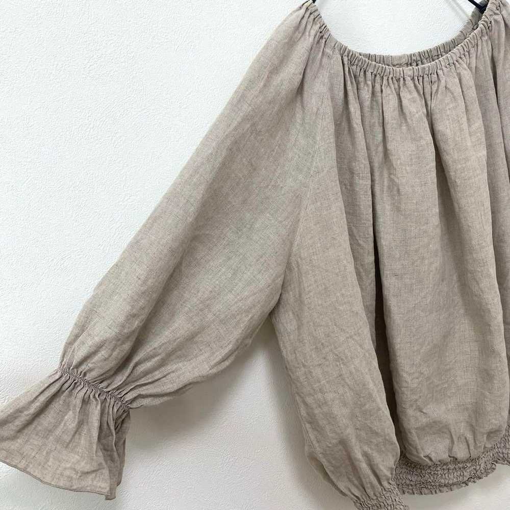 plage Linen Vintage Off-shoulder Blouse Plage - image 5