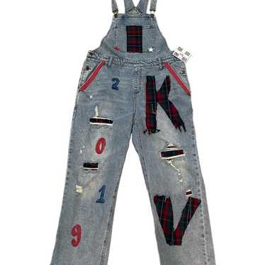 Wild fable Patch Work Jean Overalls