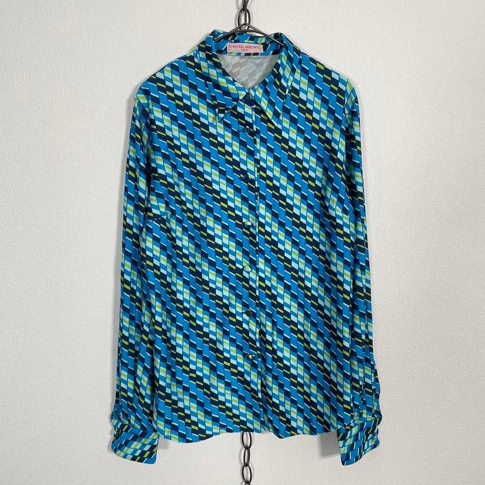 90s Vintage UNITED ARROWS Retro Blouse Hippie - image 2