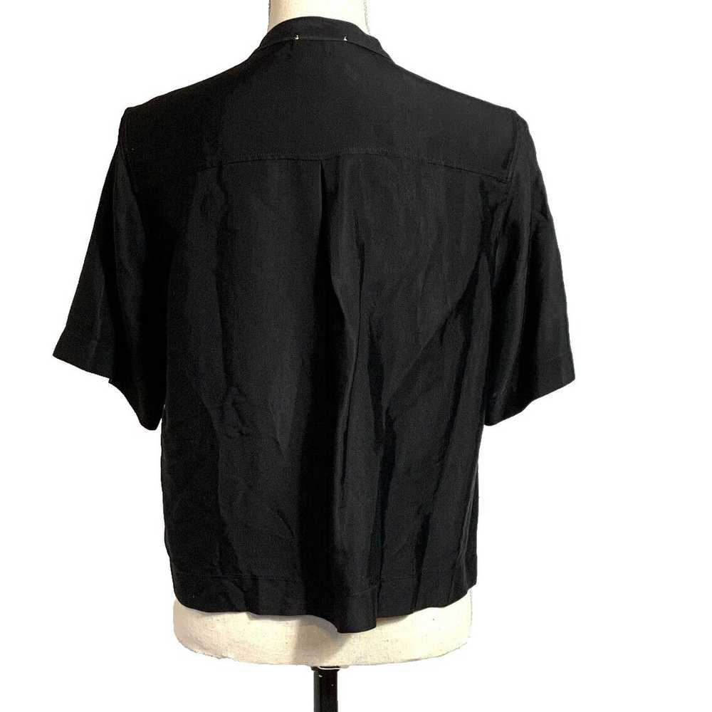 Forte Forte Black Short Sleeve Boxy Shirt Size 2 - image 7