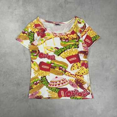 90s Hysteric Glamour hamburger patterned cropped … - image 1