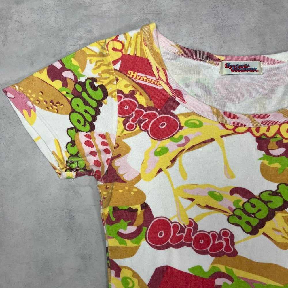 90s Hysteric Glamour hamburger patterned cropped … - image 2