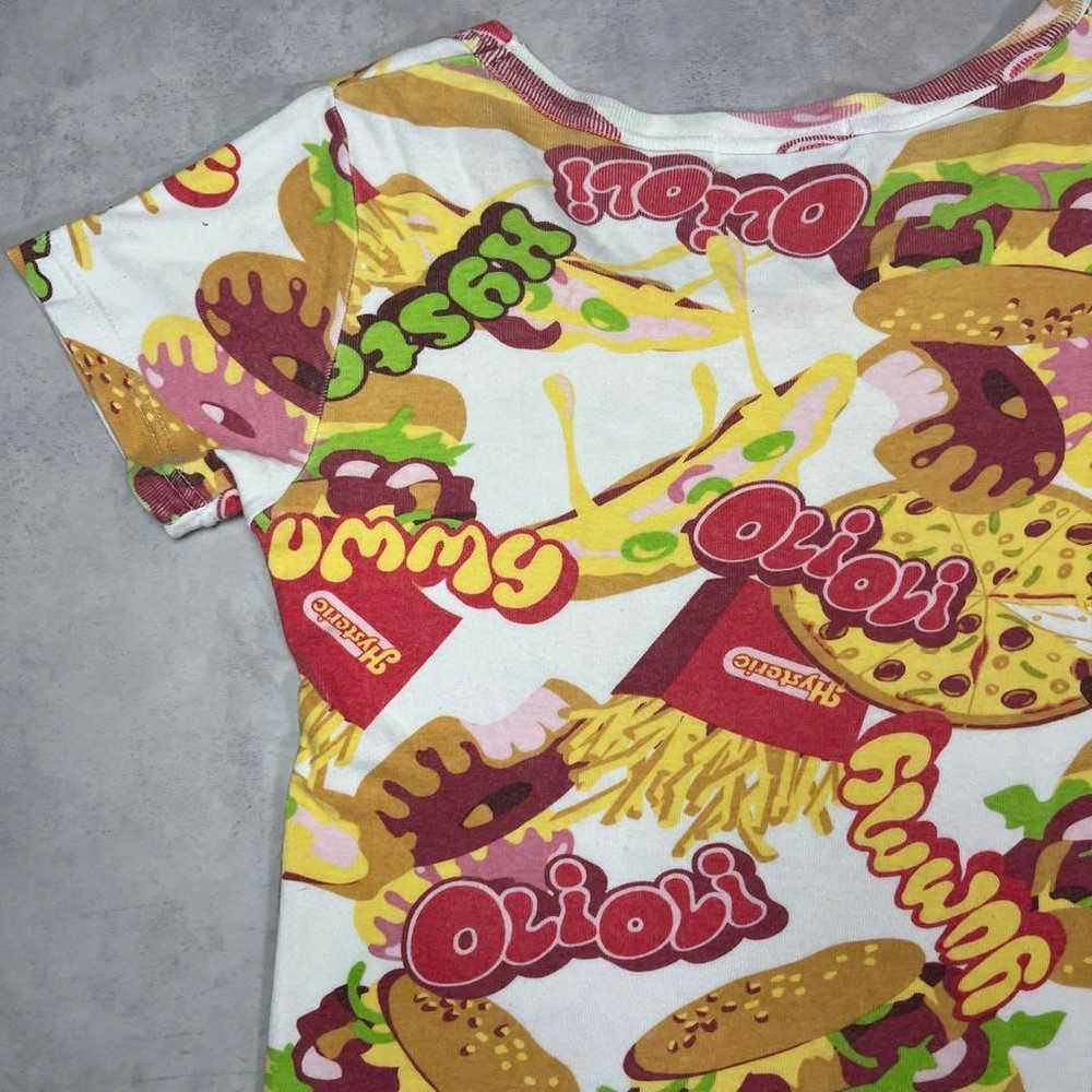 90s Hysteric Glamour hamburger patterned cropped … - image 7