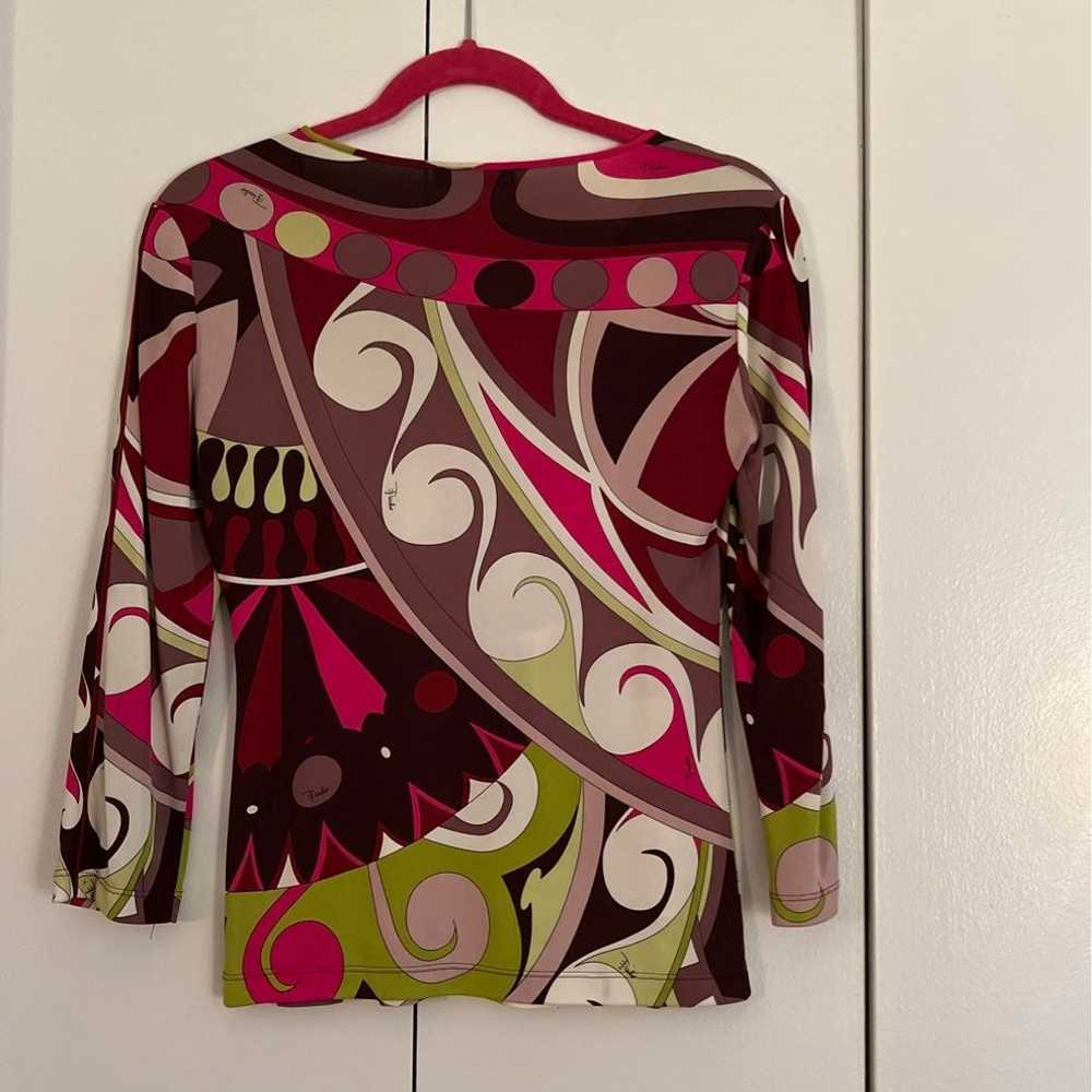 emilio pucci vintage viscose top. - image 3