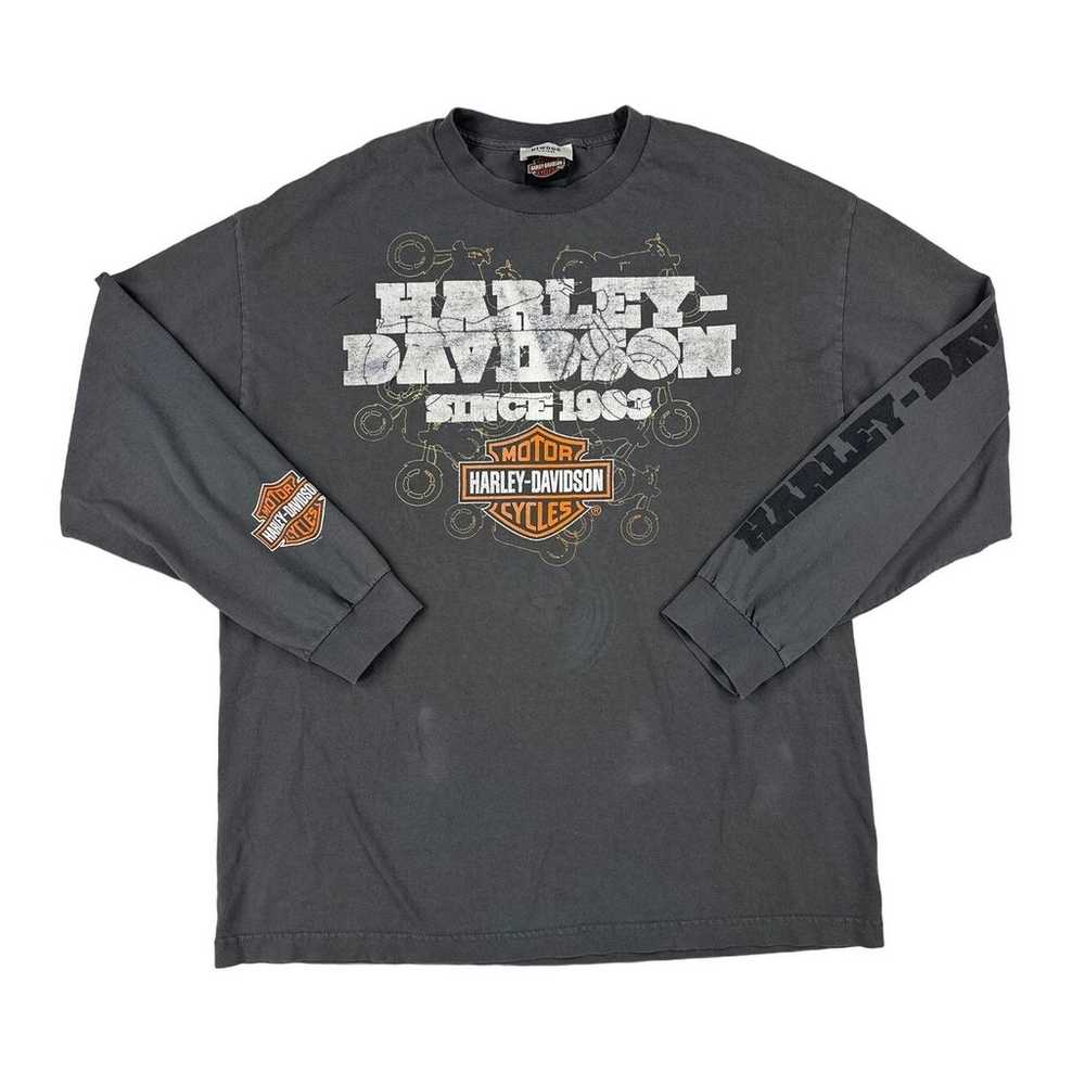 Elwood Vintage - Harley Davidson Long Sleeve Tee … - image 1