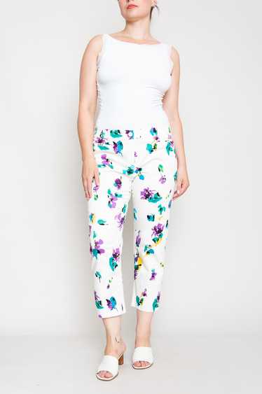 Max Mara Studio Capris White With Pattern - image 1