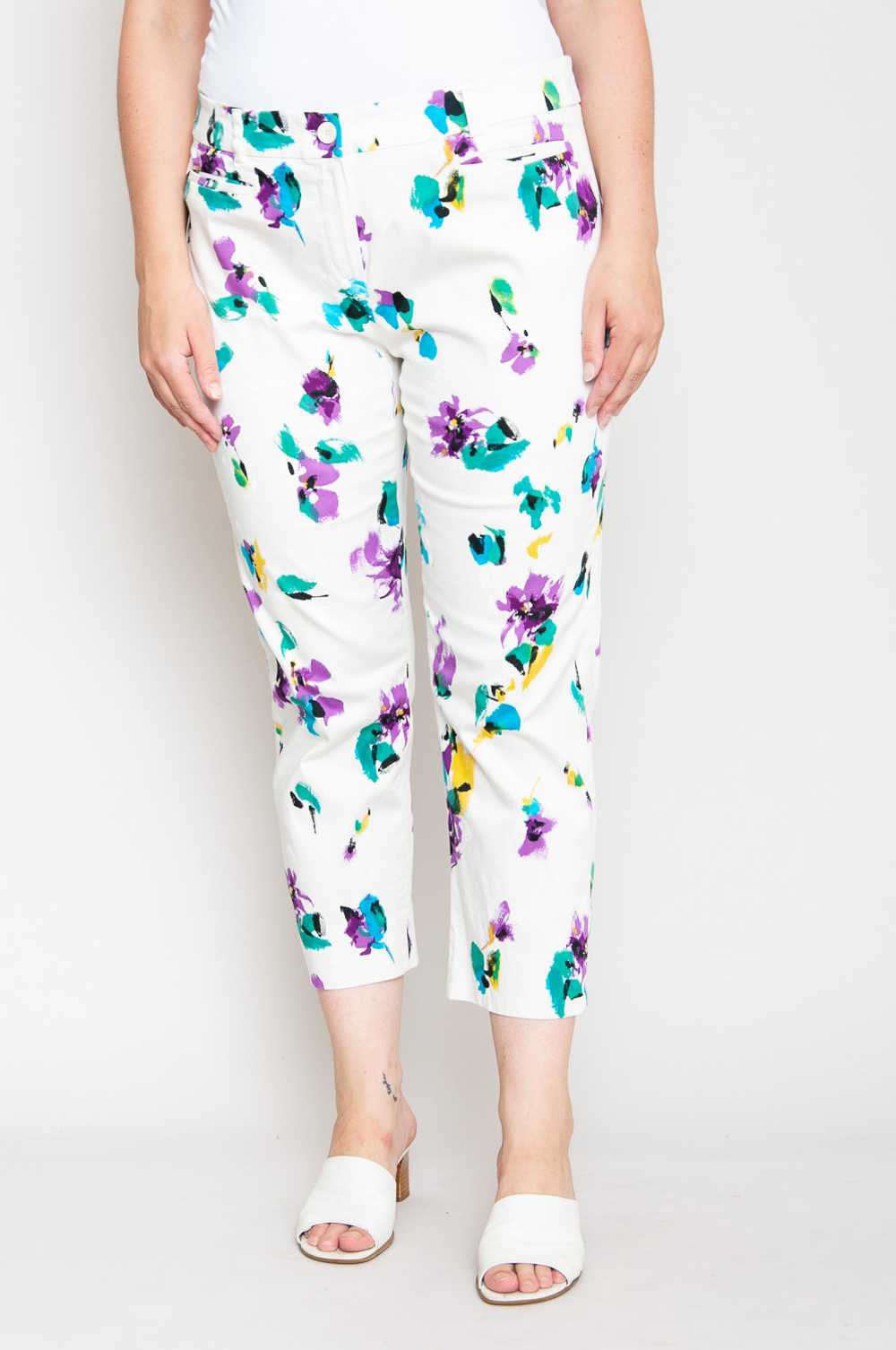 Max Mara Studio Capris White With Pattern - image 2