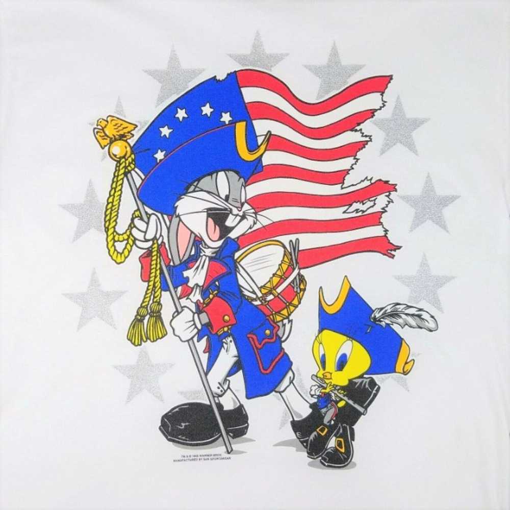 Vintage 95 Looney Tunes Patriotic TShirt - image 5