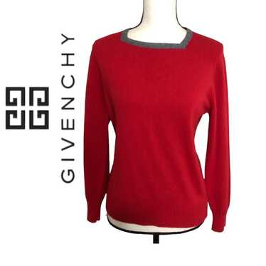 Vintage GIVENCHY Sport 1970’s Red/Gray Top Sz 38 - image 1