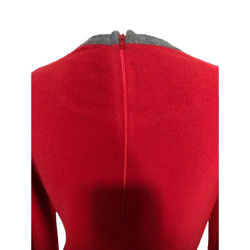 Vintage GIVENCHY Sport 1970’s Red/Gray Top Sz 38 - image 5