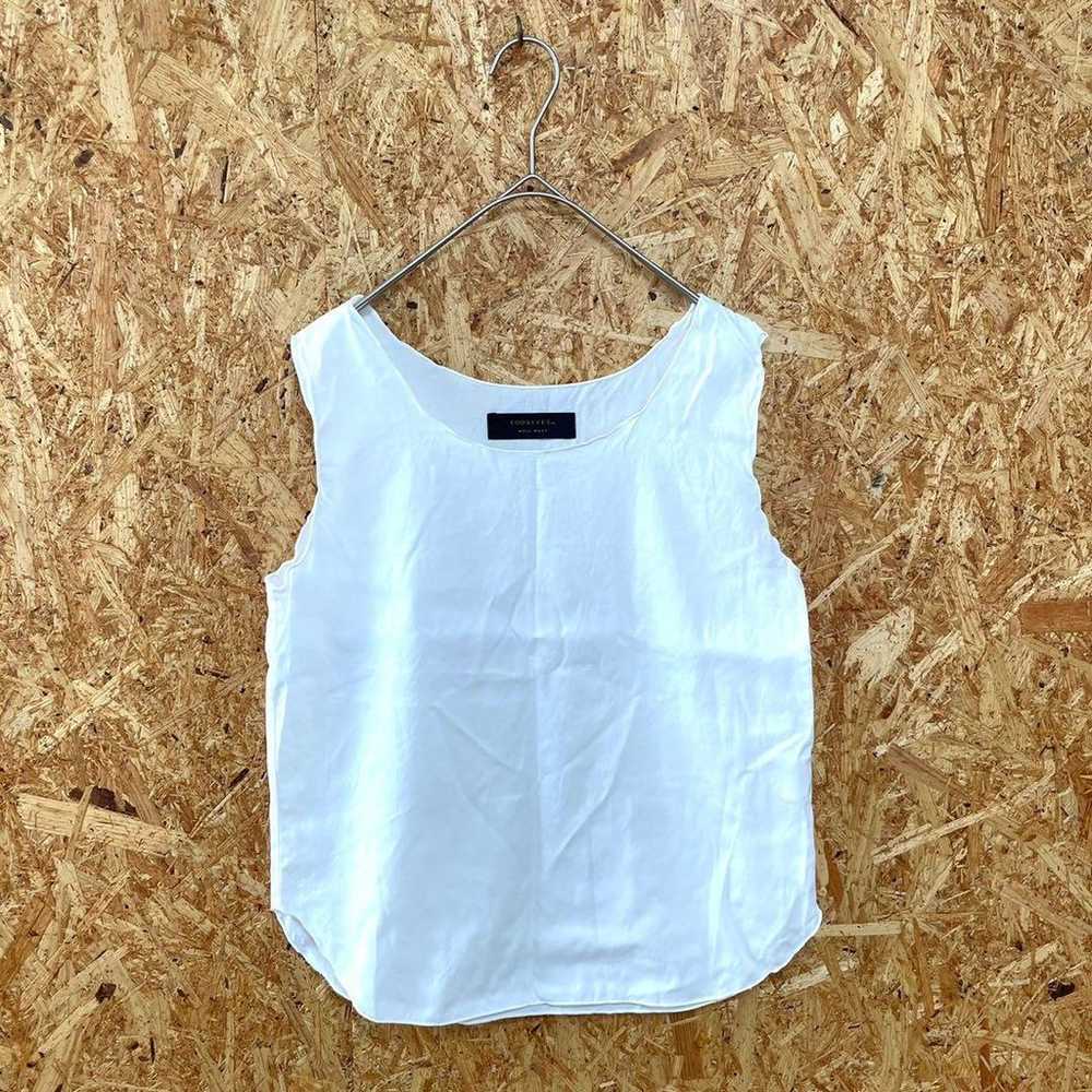 TODAYFUL Sleeveless Blouse Simple White - image 1