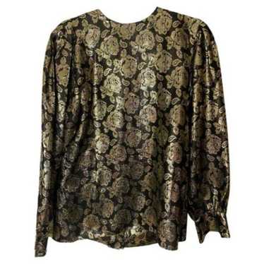 GLORIA SACHS Vintage Gold Rose Top Size - image 1