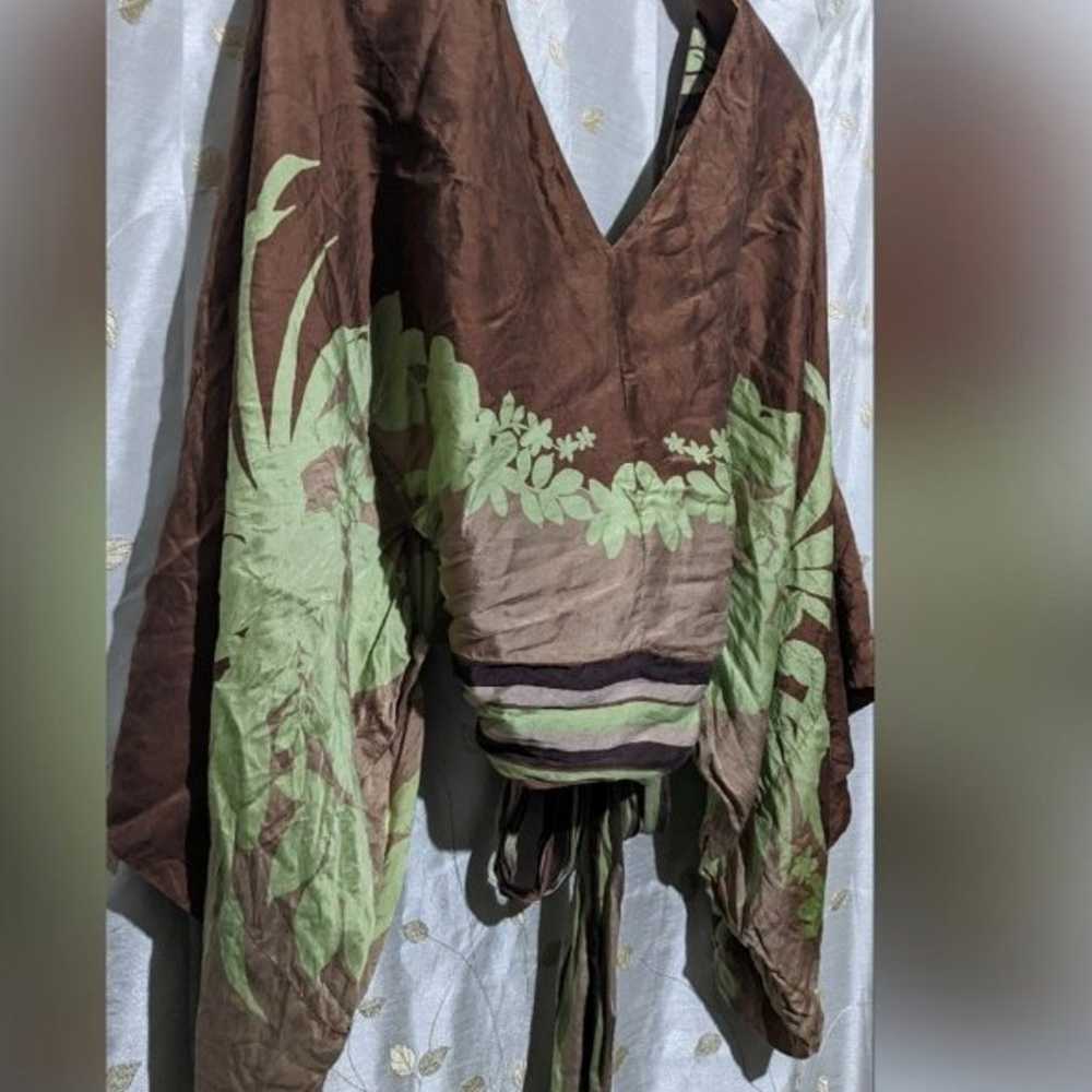 Rare vintage 100% silk Victoria's secret kimono t… - image 10