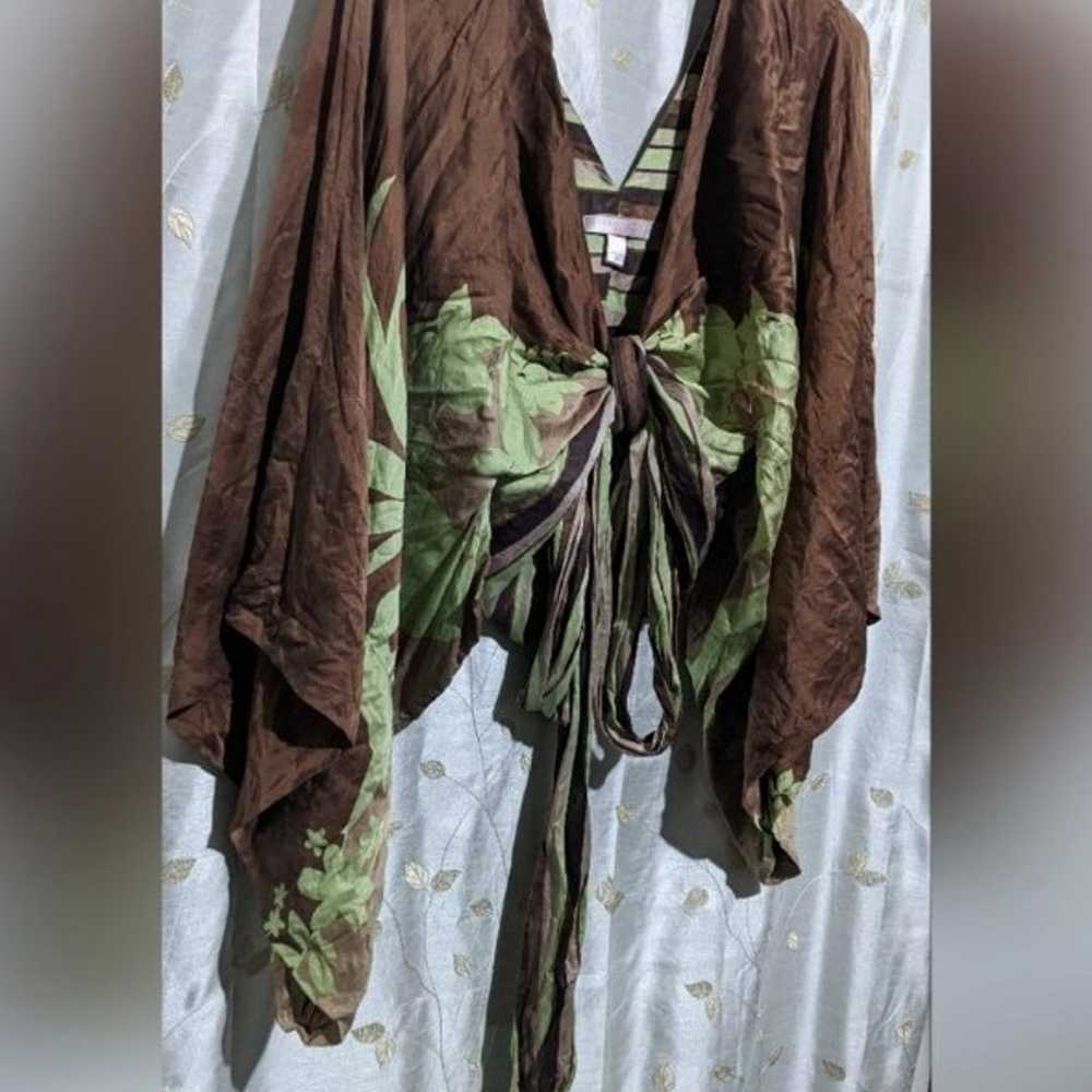 Rare vintage 100% silk Victoria's secret kimono t… - image 2