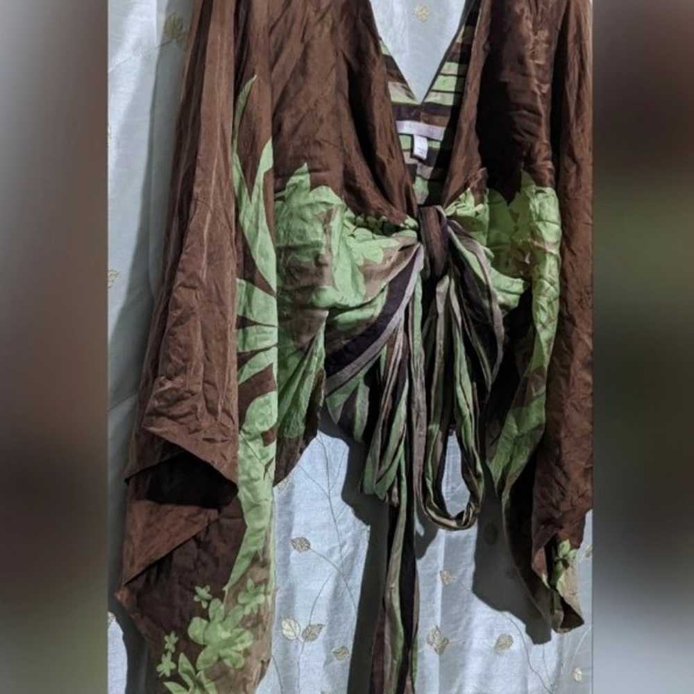 Rare vintage 100% silk Victoria's secret kimono t… - image 6