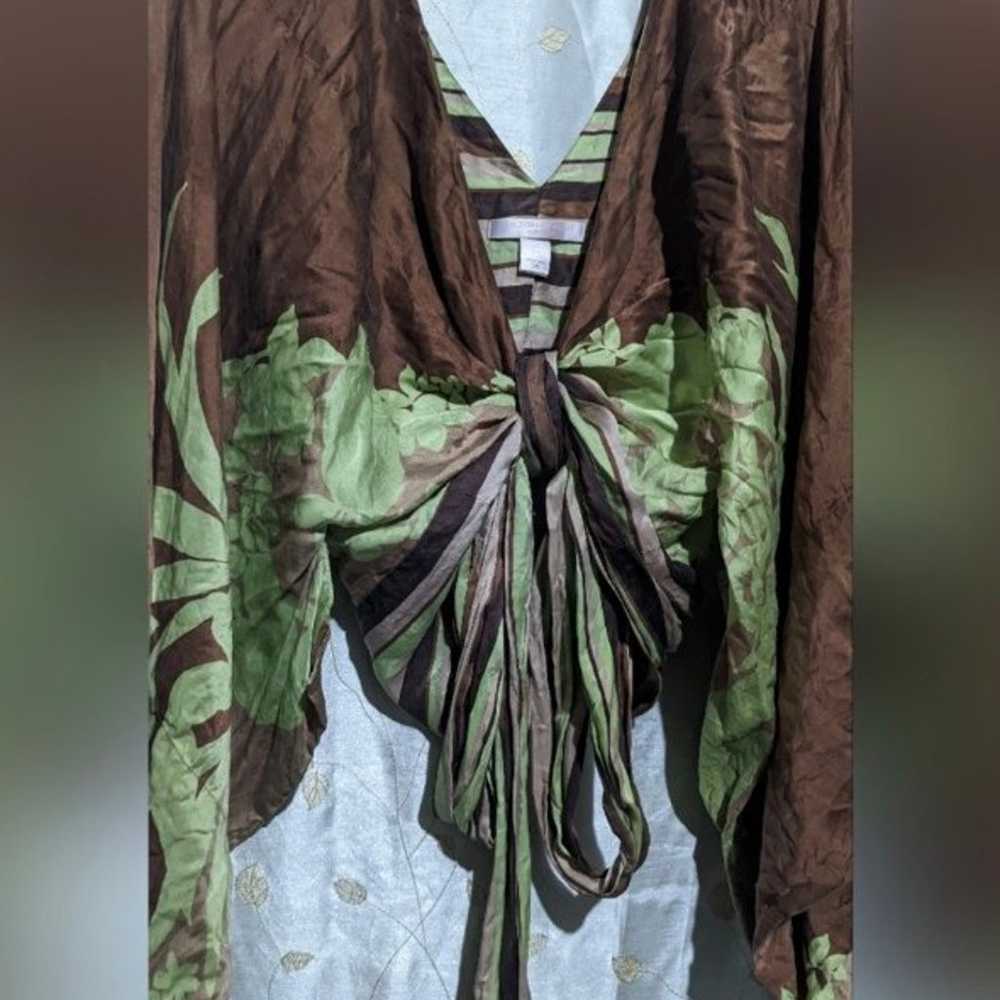 Rare vintage 100% silk Victoria's secret kimono t… - image 7