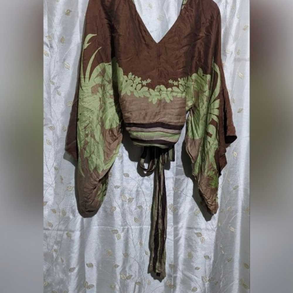 Rare vintage 100% silk Victoria's secret kimono t… - image 8