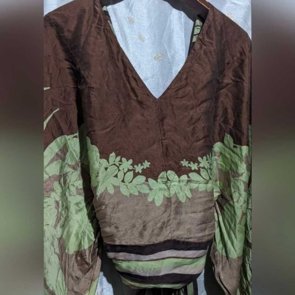 Rare vintage 100% silk Victoria's secret kimono t… - image 9