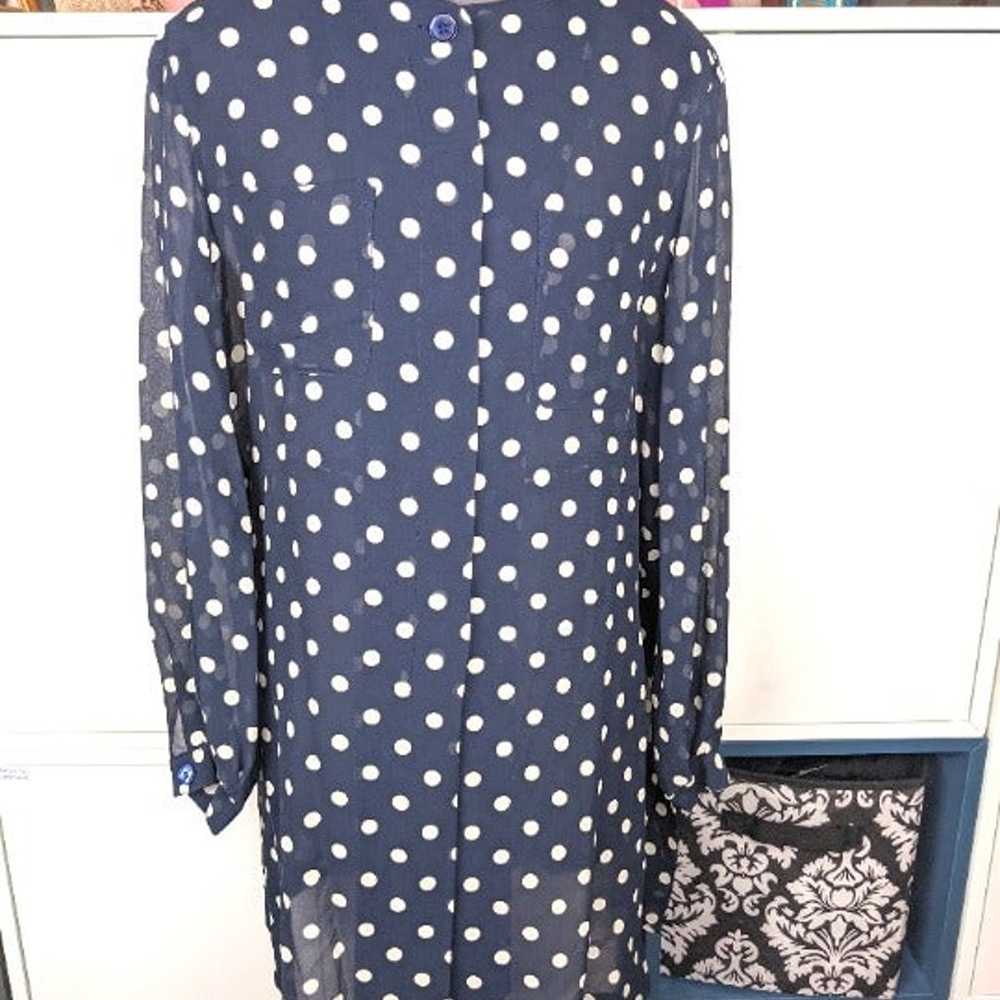 1990’s Celine Polka Dot Blouse - image 2