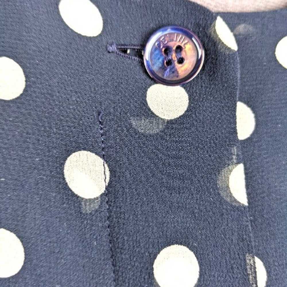 1990’s Celine Polka Dot Blouse - image 3