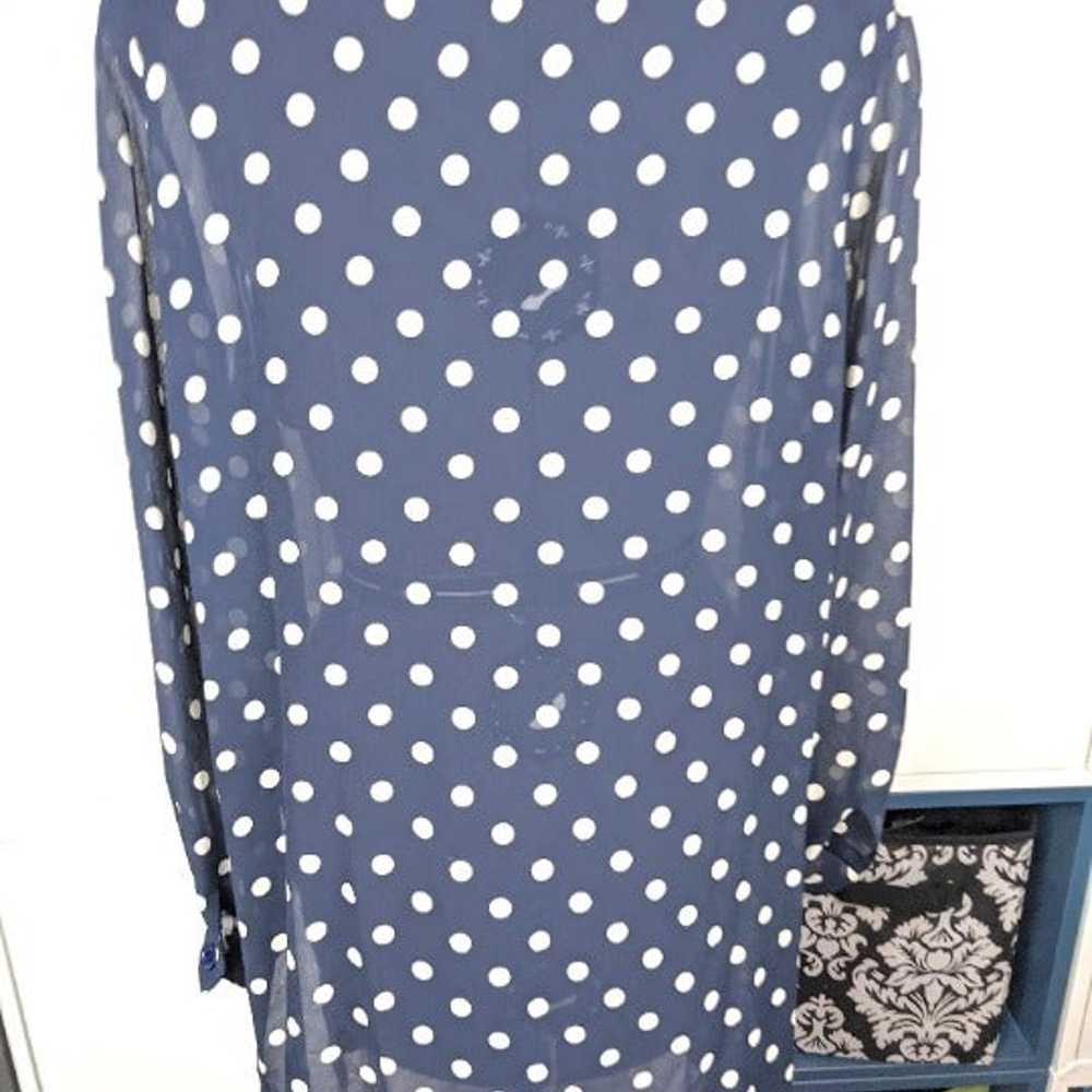 1990’s Celine Polka Dot Blouse - image 6