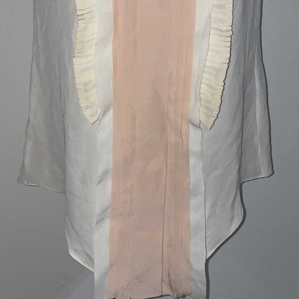 Gorgeous vintage Chloe silk sleeveless pink and c… - image 8