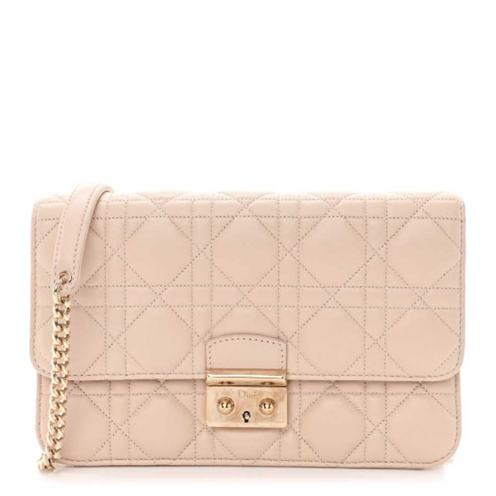 CHRISTIAN DIOR Lambskin Cannage Miss Dior Promena… - image 1