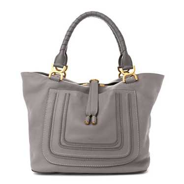 CHLOE Calfskin Large New Marcie Tote Cashmere Grey - image 1