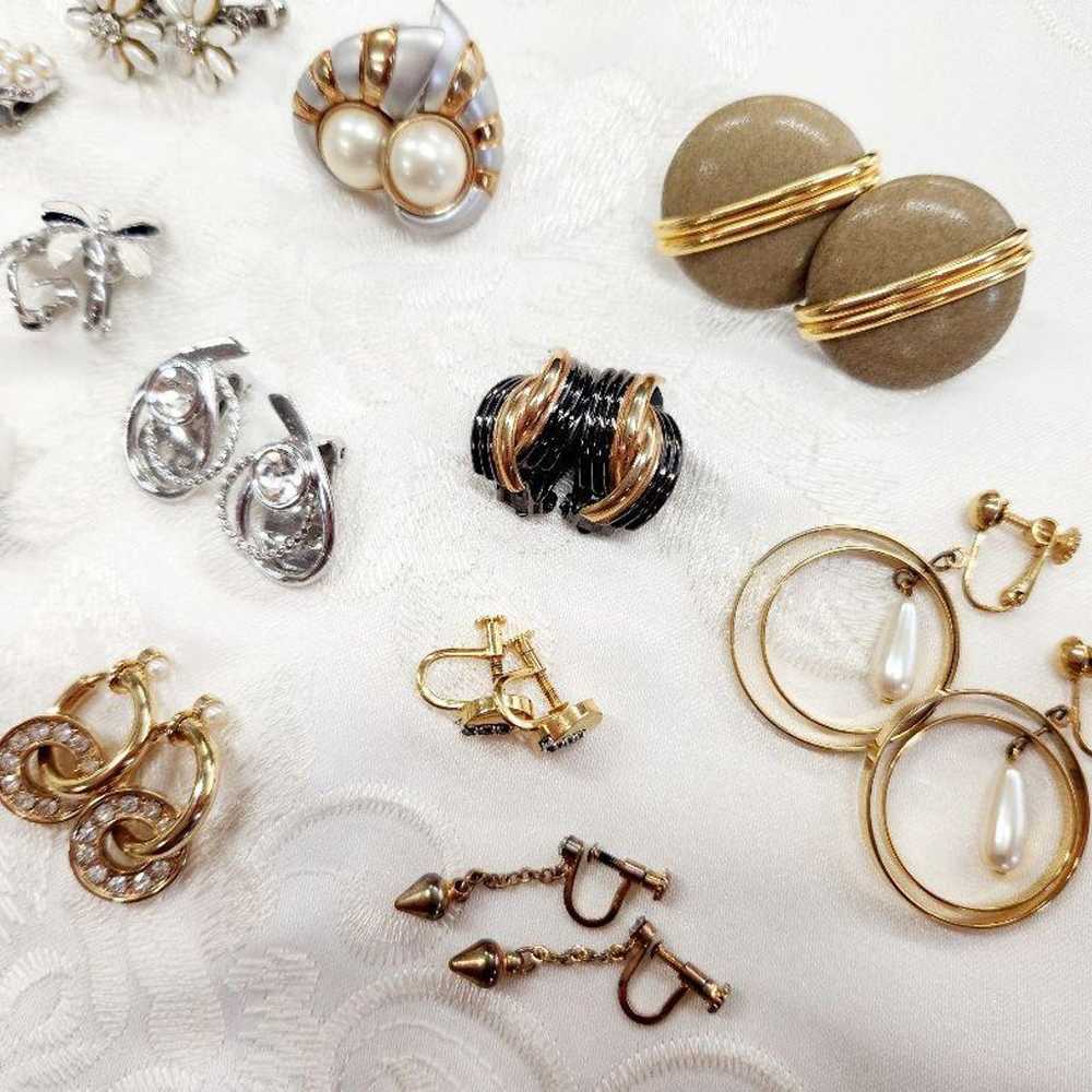 VINTAGE / Vintage Showa Retro Earrings Set of 12 … - image 2