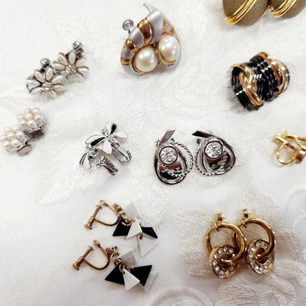 VINTAGE / Vintage Showa Retro Earrings Set of 12 … - image 3