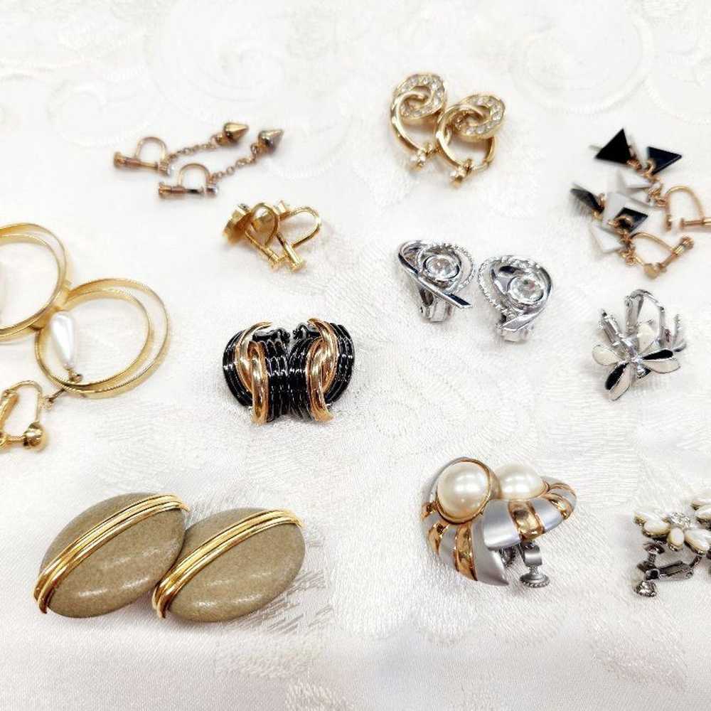 VINTAGE / Vintage Showa Retro Earrings Set of 12 … - image 4