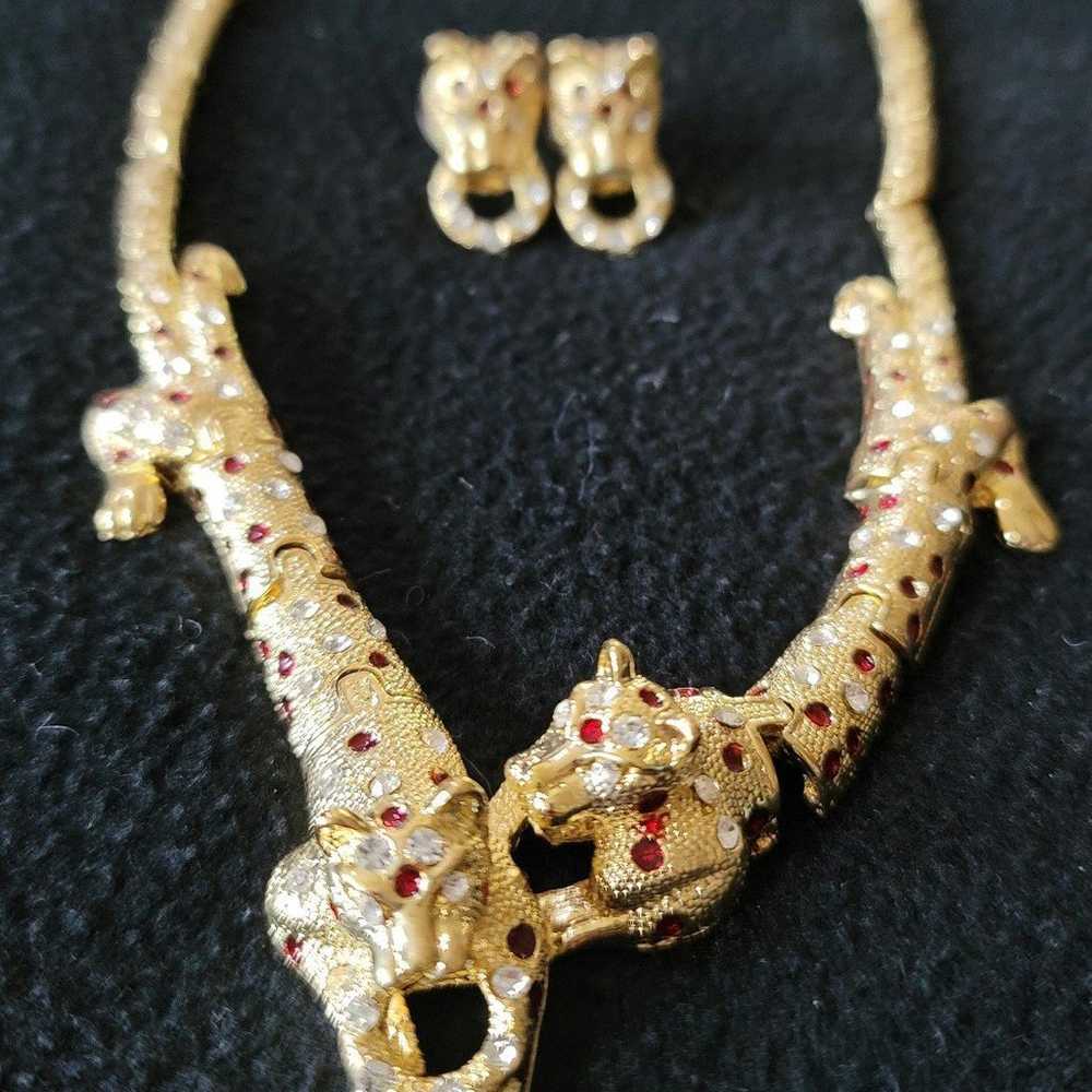 Panther Necklace and Earring Set HOLD FOR SHARAH - image 1