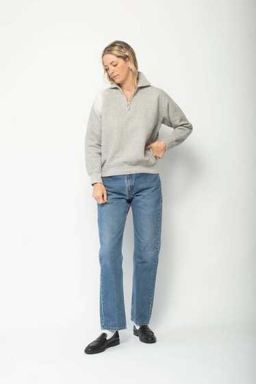 Quarter Zip Sweatshirt - Grey