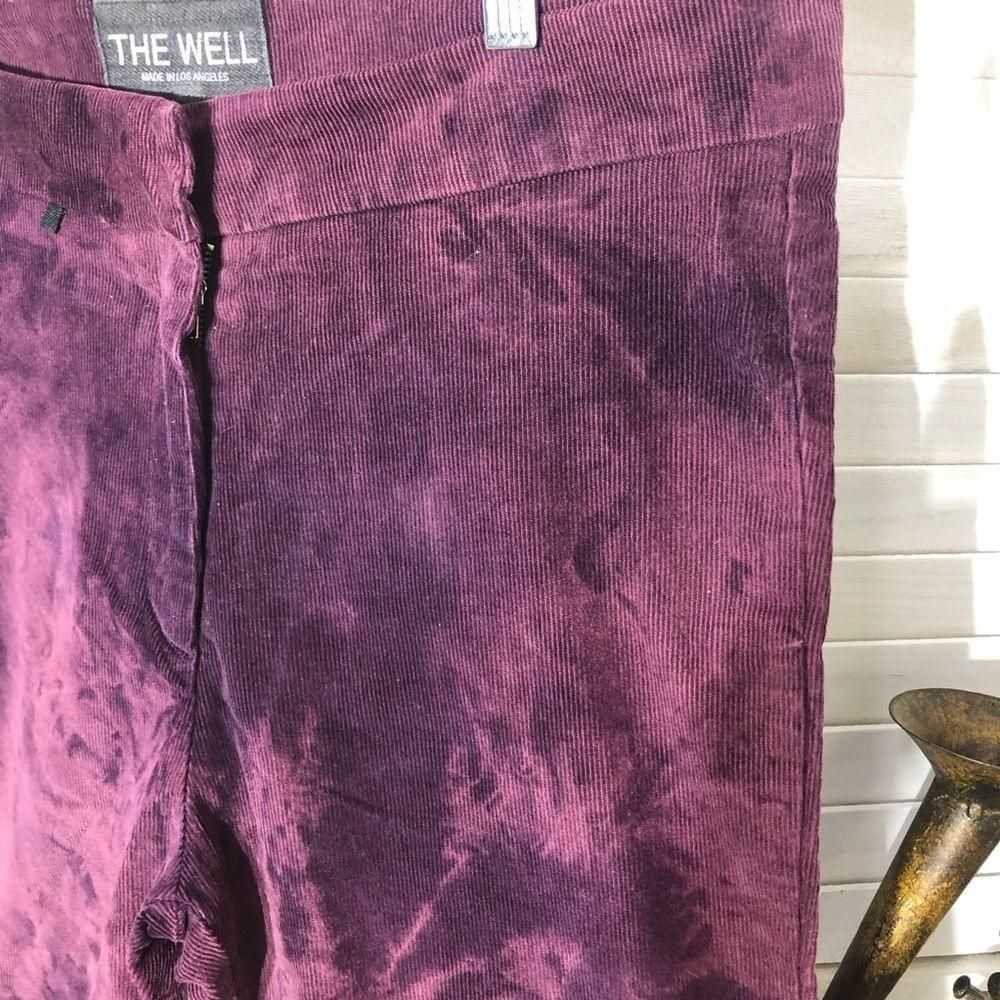 The Well Retro 70s style purple tie dye corduroy … - image 3