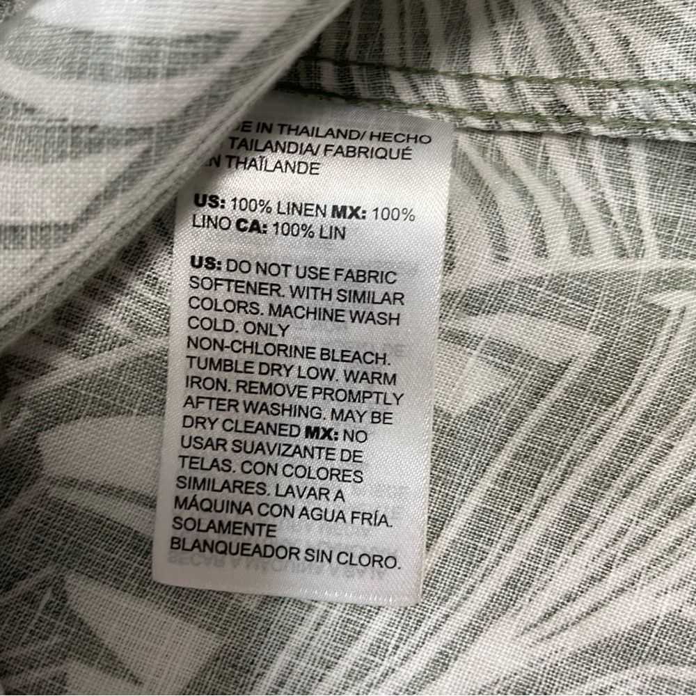 Chicos Chico's Linen Fresh Leaves No Iron Shirt S… - image 7