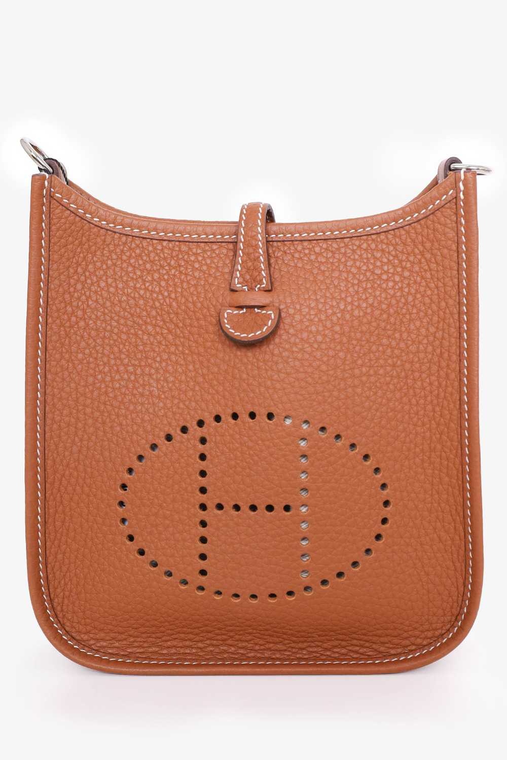 Hermes 2020 Gold Clemence Leather Evelyne TPM Cro… - image 1