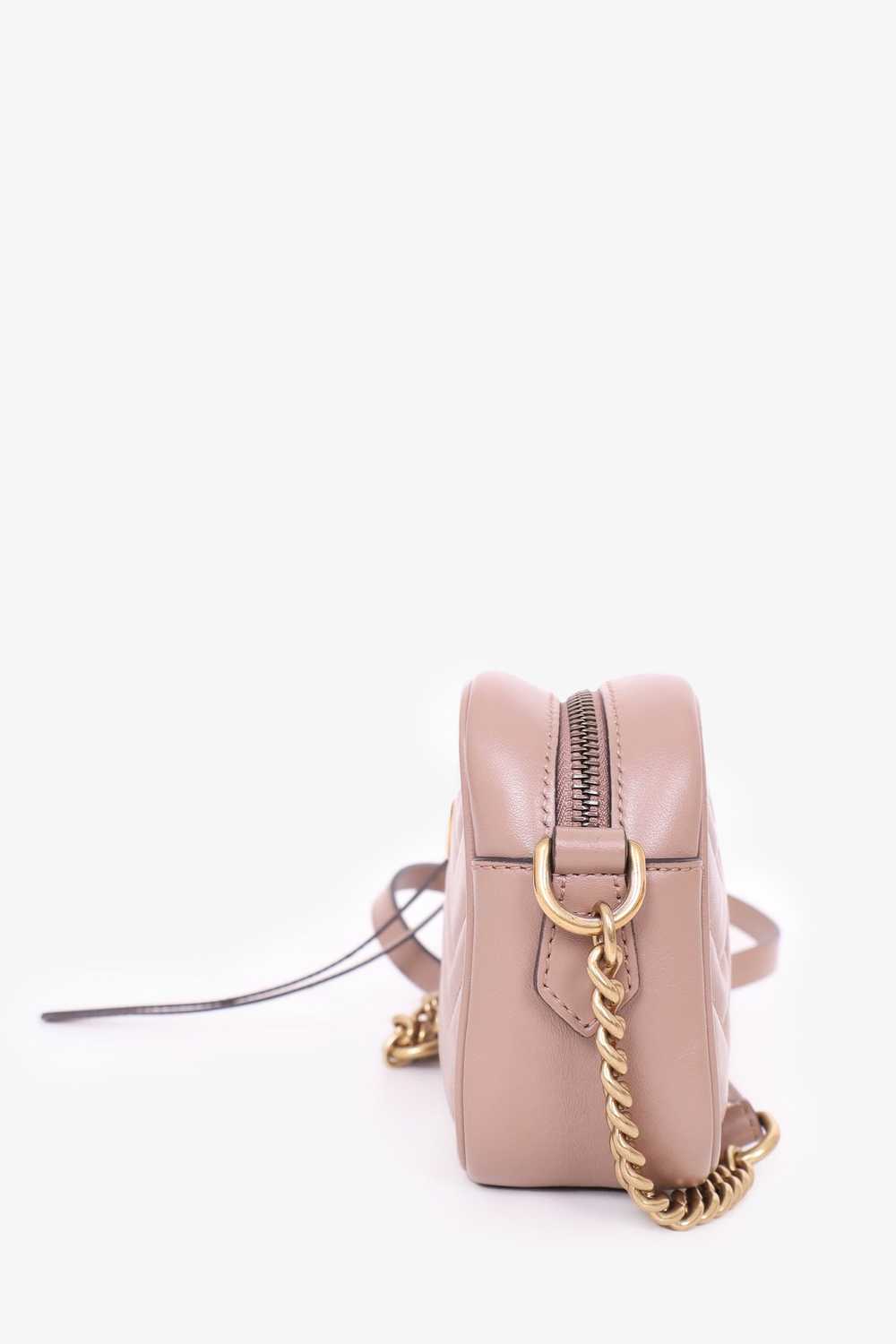 Gucci Nude Calfskin Matelasse Mini GG Marmont Mat… - image 6