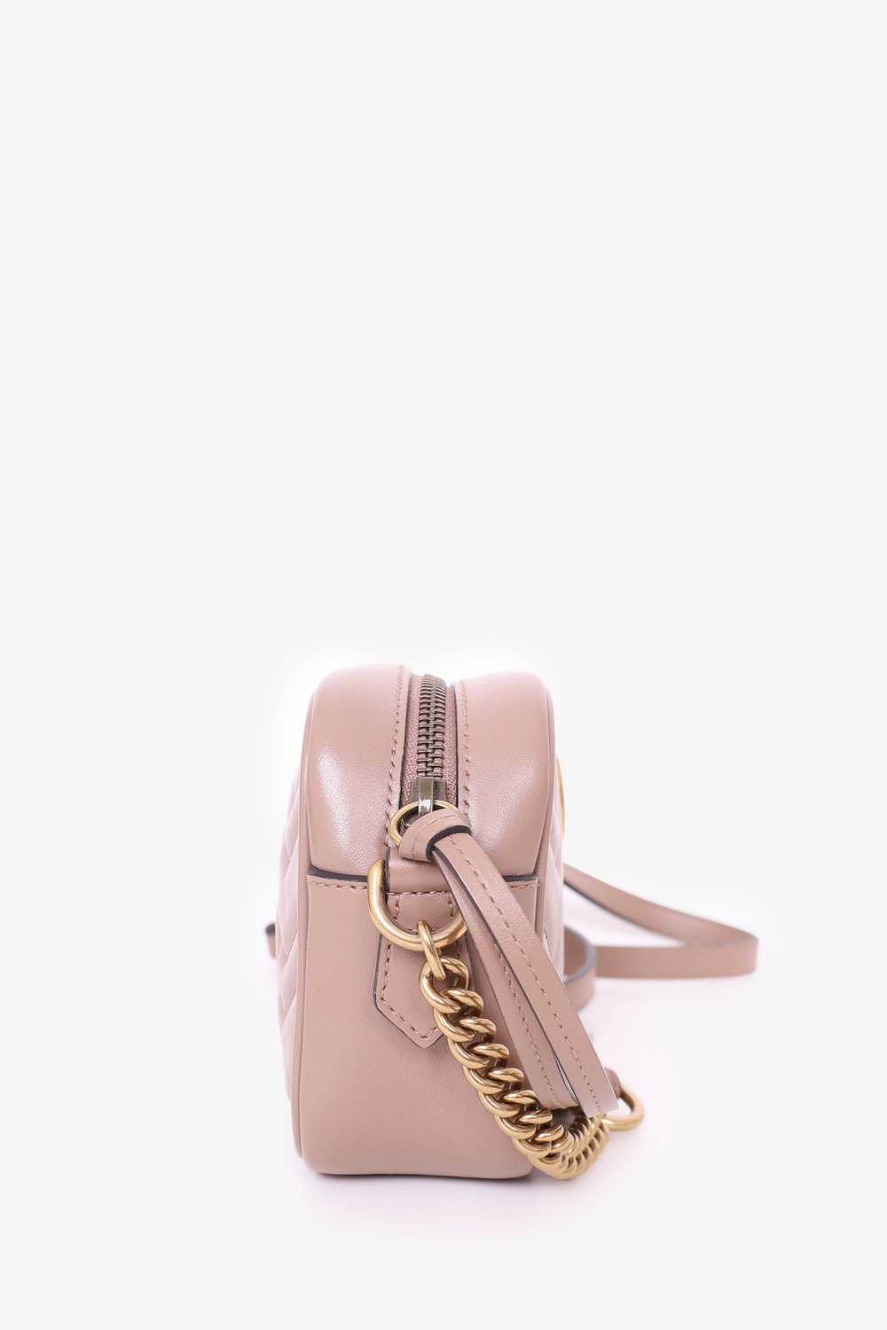 Gucci Nude Calfskin Matelasse Mini GG Marmont Mat… - image 7