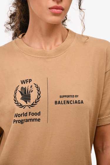 Balenciaga 2021 Brown WFP Printed T-Shirt Size XS