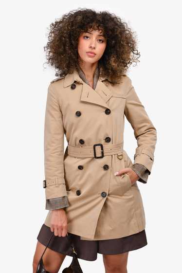 Burberry London Beige Canvas 'Kensington' Trench … - image 1