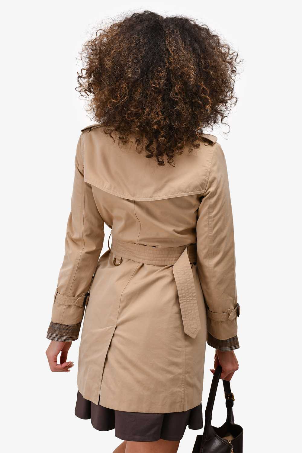 Burberry London Beige Canvas 'Kensington' Trench … - image 4