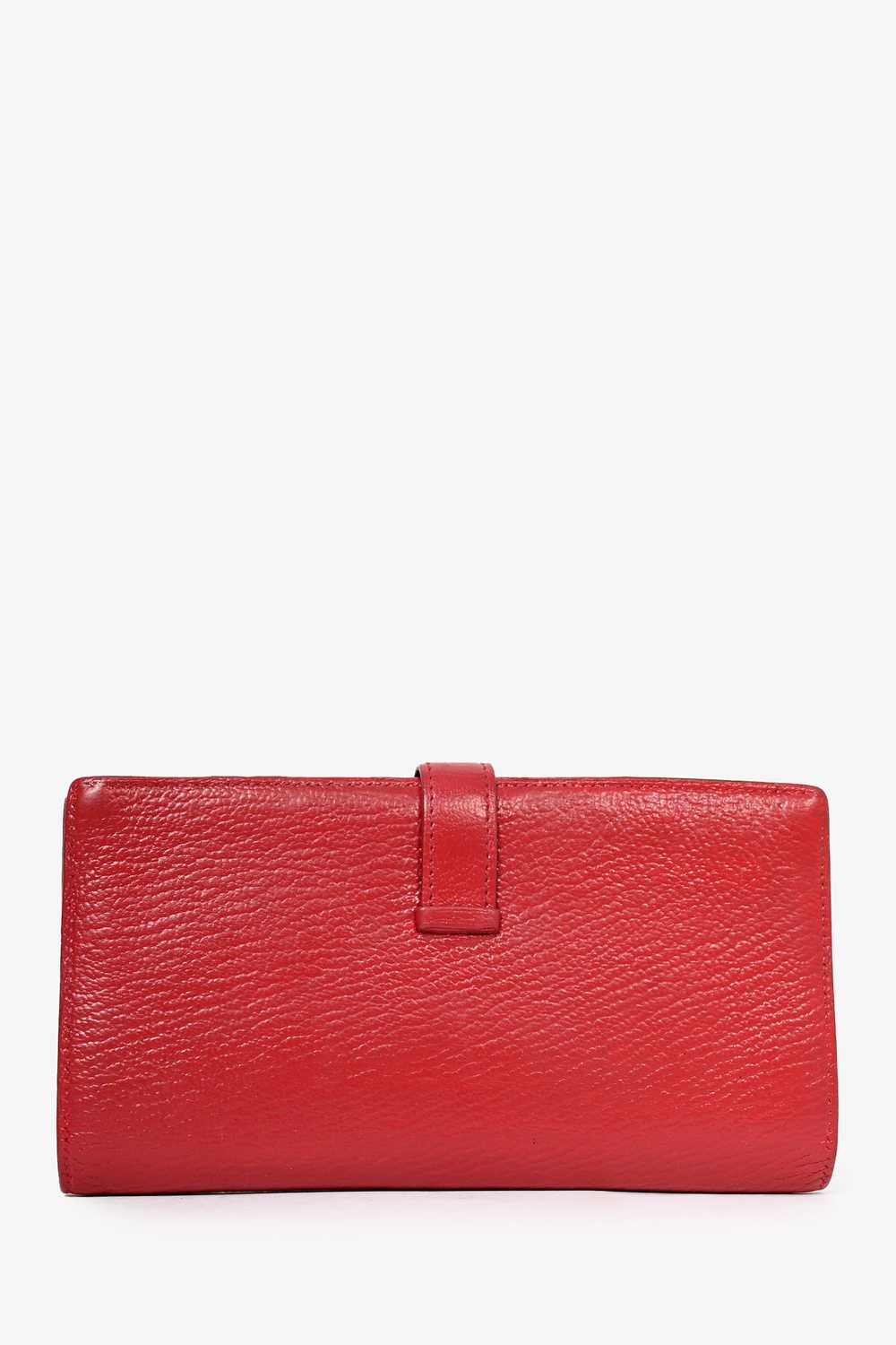 Hermès 2013 Red Chevre Leather Bearn Wallet (Reto… - image 2